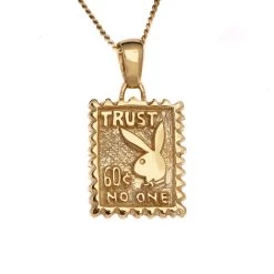 Trust No One Necklace -Playboy Clothing IMG 2214 Edit