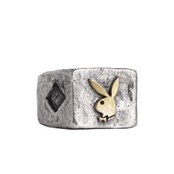Diamond Side Rabbit Head Ring -Playboy Clothing IMG 5237