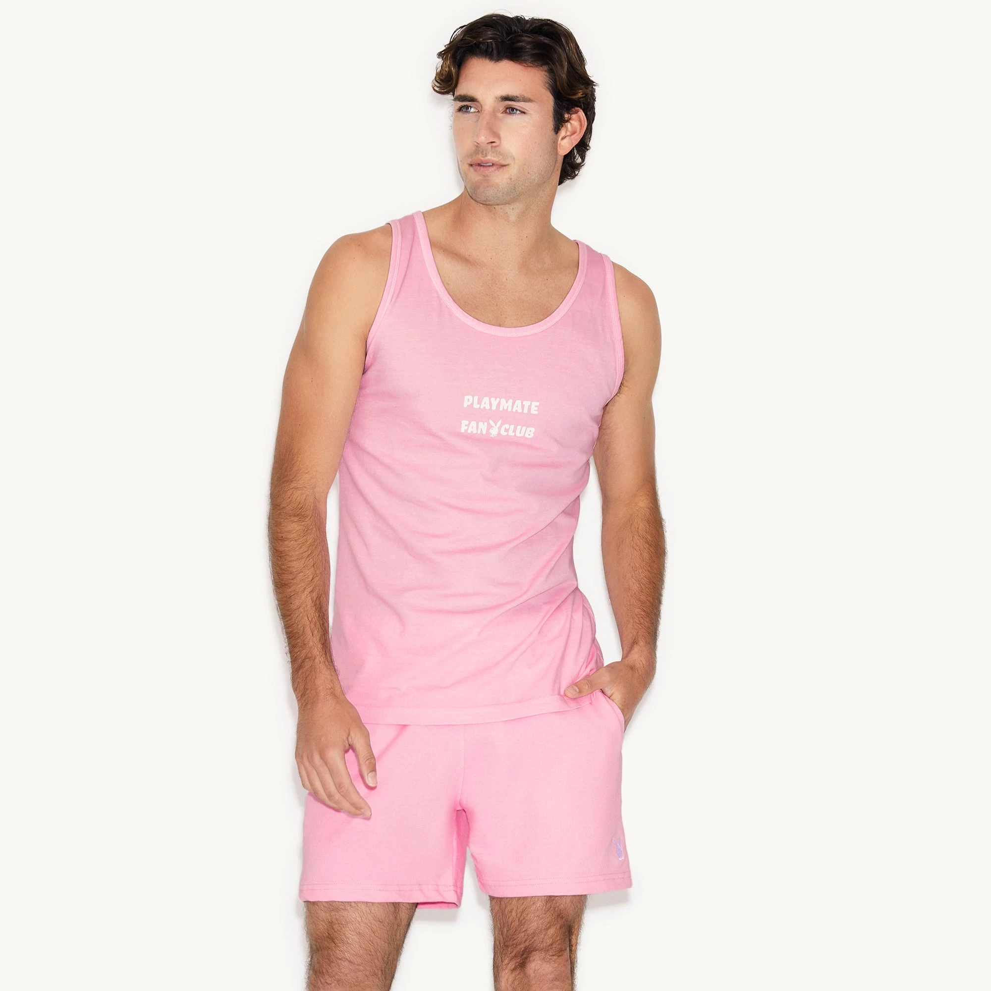 Playmate Of The Year Tank - Pink / White Print - Image 5