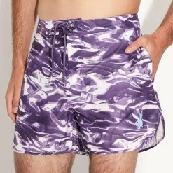 Men's 15" Liquid Boardshorts -Playboy Clothing M17 521762 6731917557857 LIQUID BOARD SHORT PERSIAN VIOLET 1998