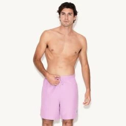 Men's Volume Swim Short -Playboy Clothing M20 521780 6731917754465 MENS VOLUME SWIM SHORT VIOLET TULLE 2072