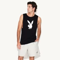 Men's Volume Swim Short -Playboy Clothing M22 521772 6731917754465 MENS VOLUME SWIM SHORT WHITE SAND 2176