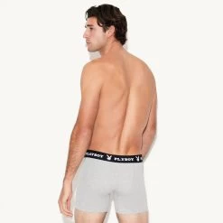 Classic Boxer Brief -Playboy Clothing M9 503048 6617192497249 CLASSIC BOXER BRIEF HEATHER GREY 1062 0889bd56 cc09 4c9a bced 4d76b398b98f