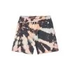 Women's Tie-Dye Grunge Sweatshort -Playboy Clothing PB BF ShortMulti Reverse Tie Dye 01