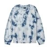 Women's Crystal Tie-Dye Crewneck -Playboy Clothing PB Crystal Dye CrewBlue Tie Dye 01 1