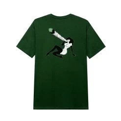 Inhale Femlin T-Shirt -Playboy Clothing PBFEMLINBUNNYTEEGREEN BACK