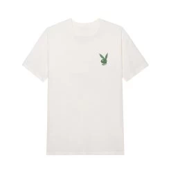 Inhale Femlin T-Shirt -Playboy Clothing PBFEMLINBUNNYTEEVTGWHT FRONT