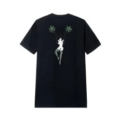Team Green Femlin T-Shirt -Playboy Clothing PBFEMLINMASTHEADTEEBLK BACK