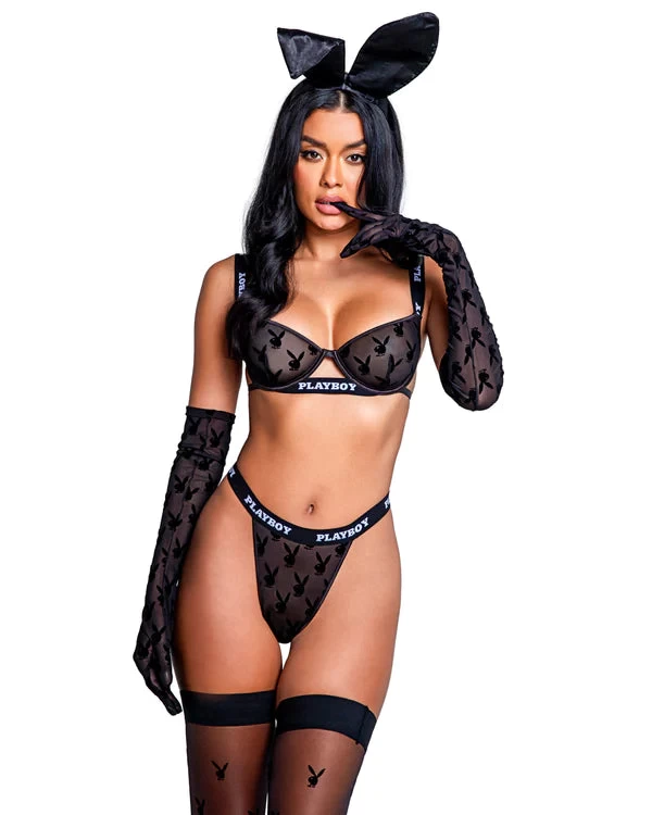 PLAYBOY BUNNY NOIR 2-PIECE SET 4 PLAYBOY BUNNY NOIR 2-PIECE SET - Image 2