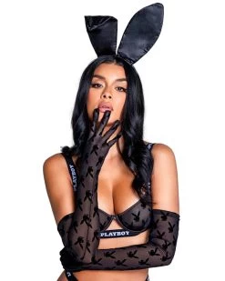 PLAYBOY BUNNY NOIR GLOVES