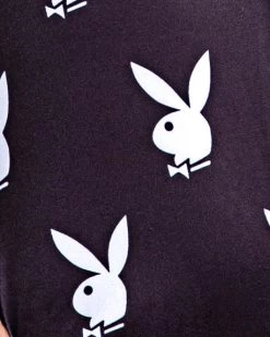 PLAYBOY SLUMBER BUNNY ROMPER -Playboy Clothing PBLI130 Blk 2 600x 61ee8313 a5cd 4e6e b6c4 f460efce648f