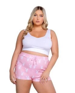 PLAYBOY SLUMBER BUNNY 2-PIECE SET -Playboy Clothing PBLI131Q Pink 600x 29f967bc 8629 426e 96c9 825c631e1e2f