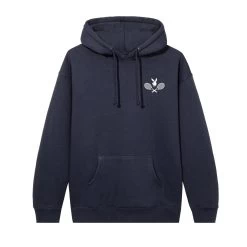 Tennis Club Hoodie -Playboy Clothing PBTENNIS NAVY HOODIE FRONT