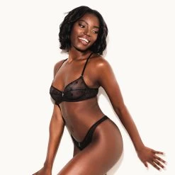 The Icon Underwire Bra -Playboy Clothing PB 532626 ICON THONG BLACK 6997 8500cb3c 9ffb 406d ba8f f63980ec9750