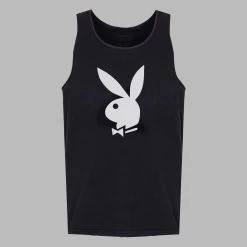 Poolside Playboy Tank Top Black
