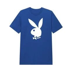 Classic Rabbit Head T-Shirt -Playboy Clothing PB CLASSIC BLUE