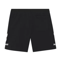 Men's Double Bunny Sweat Shorts -Playboy Clothing PB MENS DOUBLE BUNNY SWEATSHORTS BLACK 002 e87a3943 134d 4c5d 84f8 996d3588038c