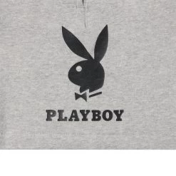Men's Double Bunny Sweat Shorts -Playboy Clothing PB MENS DOUBLE BUNNY SWEATSHORTS GREY 004 6cf5d854 618c 442f 968e fd7b309d0056