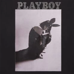 October 2020 Carolina Ballesteros Oversized Crewneck -Playboy Clothing PB OCT 2020 CAROLINA BALLESTEROS MAGAZINE SWEATSHIRT BLACK 004