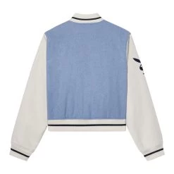 Women's Masthead Letterman Bomber Jacket -Playboy Clothing PB PACSUN MASTHEAD LETTERMAN BOMBER JACKET RAIN WASHED 02