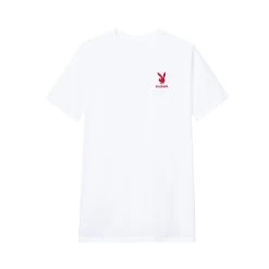 Rabbit Head Logo T-Shirt -Playboy Clothing PB RHD WHT FRONT