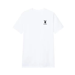 Rabbit Head Logo T-Shirt -Playboy Clothing PB RHD WHT FRONT 87378cb5 fced 4783 bc16 f16c5f995252
