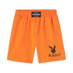 Women's Orange Sweat Shorts