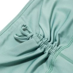 Women's Active Tie Ruched Bike Shorts -Playboy Clothing PLAYBOY ACTIVE RECYCLED RUCHED CHANNEL CYCLING SHORT GREEN 03 f34f7d71 6924 46fb ba15 ec3963c6c0bc