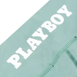 Women's Active Tie Ruched Bike Shorts -Playboy Clothing PLAYBOY ACTIVE RECYCLED RUCHED CHANNEL CYCLING SHORT GREEN 05 225b7da1 8621 49be 87a6 85ef3d546366