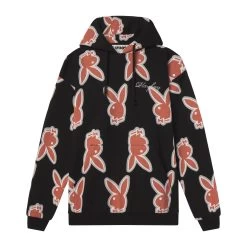 Men's Repeating Rabbit Head Logo Hoodie