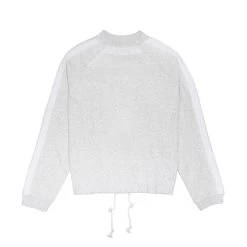 Women's Bunny Bomber Jacket -Playboy Clothing PLAYBOY PACSUN GREY WHITE BUTTON UP JACKET 02