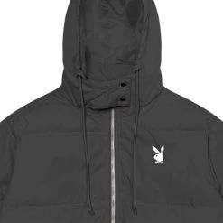 Women's Club Puffer Jacket -Playboy Clothing PLAYBOY PB CLUB PUFFER BLACK 03 b86f2c7e 1e98 4a93 93f1 fcfe8d984b1f