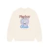 Women's Smile Club Crewneck Sweatshirt -Playboy Clothing PLAYBOY PB SMILE CLUB OS CREW BONE WHITE 01 59ea5f51 ec11 4d9d a01a 19ea35ef8ecf