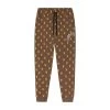 Playboy X John Richmond Repeating Rabbit Head Sweatpants -Playboy Clothing PLAYBOY PBXJOHNRICHMOND FLEECESWEATPANTS BROWN FRONT