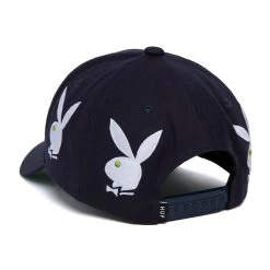 Playboy X HUF Rhinestone 6 Panel Hat -Playboy Clothing PLAYBOY RHINESTONE 6 PANEL NAVY HT00651 NAVY 03