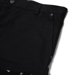Playboy X HUF VVS Rabbit Head Pant -Playboy Clothing PLAYBOY VVS DOUBLE KNEE PANT BLACK PT00249 BLACK 02