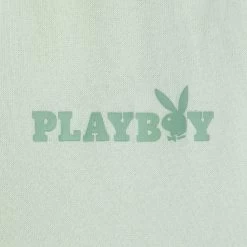Women's Classic Boyfriend Sweatpants -Playboy Clothing PLAYBOY WOMENSCLASSICBOYFRIENDSP GREEN DETAIL