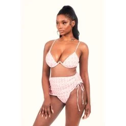 Women's Monogram Mini Sarong -Playboy Clothing PLAYBOYMONOGRAMMINISARONG PINK 02 38906e24 30bf 459f 8548 3d1f6678b4fd