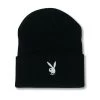 Rabbit Head Cuffed Knit Beanie -Playboy Clothing PLAYBOY BEANIE 5A