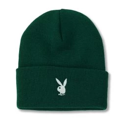 Rabbit Head Cuffed Knit Beanie 11 Rabbit Head Cuffed Knit Beanie -Playboy Clothing PLAYBOY BEANIE 6A