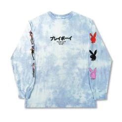 Tokyo Club Tie-Dye Bunny Long Sleeve -Playboy Clothing PLAYBOY LS 1A 1