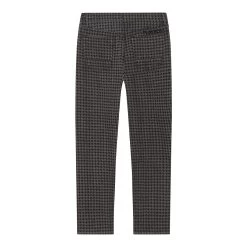 Men's Houndstooth Denim Pants -Playboy Clothing PLAYBOY MENSVINTAGELOOSEDENIMPANT GREY 02