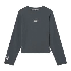 Women's Long Sleeve Lounge Set -Playboy Clothing PLAYBOY PBLOUNGEWAFFLELSTOP GREY 01 ad62fd5e 07cd 4bee 8730 bdc1342b52ae