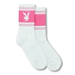 Box Logo Rabbit Head Crew Socks