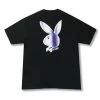 Playboy Chrome Rabbit Head Black Tee -Playboy Clothing PLAYBOY TEE 5B