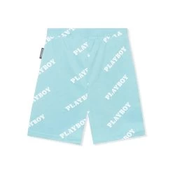 Repeating Masthead Bike Short -Playboy Clothing Playboy AOPLogoBootieShort 02