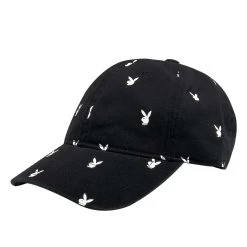 All-Over Rabbit Head Hat -Playboy Clothing Playboy All Over Rabbit Head Hat White Bunnies 02