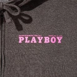 August 1965 Cover Zip-up Hoodie Charcoal -Playboy Clothing Playboy August 1965 Full Zip Hoodie 03