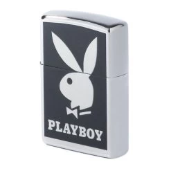 Black Logo Zippo Lighter -Playboy Clothing Playboy Black Logo Zippo Lighter 03