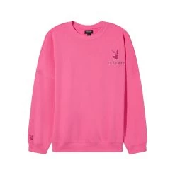 Women's Classic Crewneck -Playboy Clothing Playboy Classic CrewAzaleapink 01 1 1